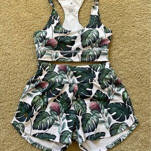 Love Fitness shorts and sports bra